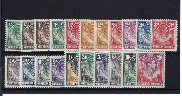 Image of Northern Rhodesia/Zambia SG 25/45 UMM British Commonwealth Stamp